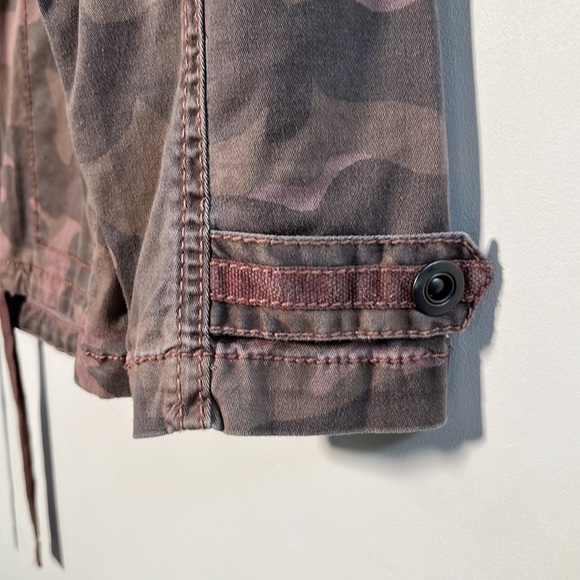 ANTHROPOLOGIE MARRAKESH Boho Blush Camo Cotton Anorak Urban-Chic Jacket SZ M - Picture 5 of 16